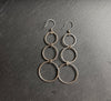 Triple Hoop Sterling Silver Earrings