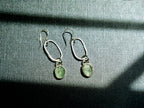 Green Kyanite and Sterling Silver Dangles