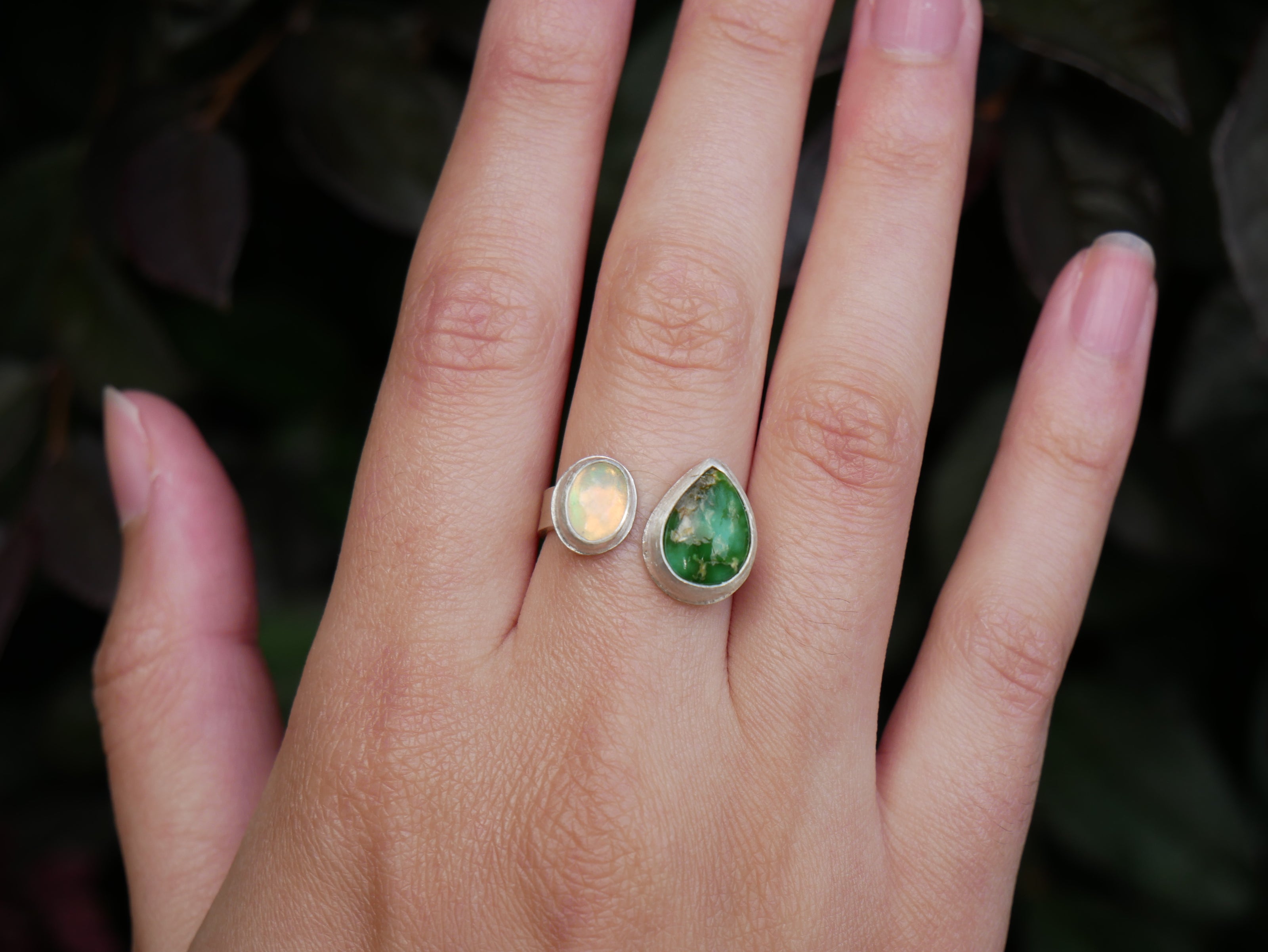Sonora Gold Turquoise and Opal Ring