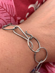 Round Link Sterling Silver Bracelet