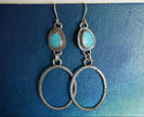 Kingman Turquoise and Sterling Silver Dangles