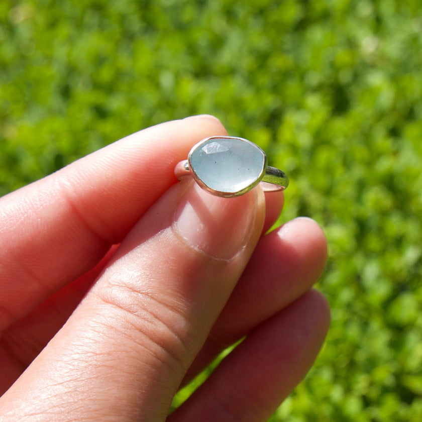 Aquamarine Ring - size 5.5