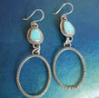 Kingman Turquoise and Sterling Silver Dangles