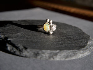 Opal Cluster Ring - size 6.75