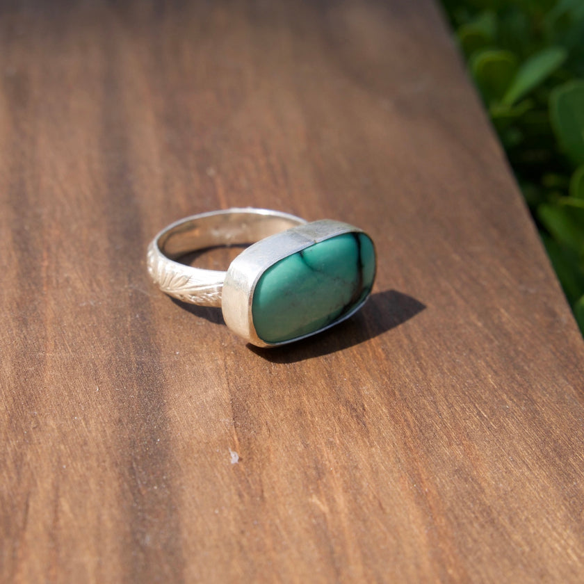 Emerald Rose Variscite - size 6.25