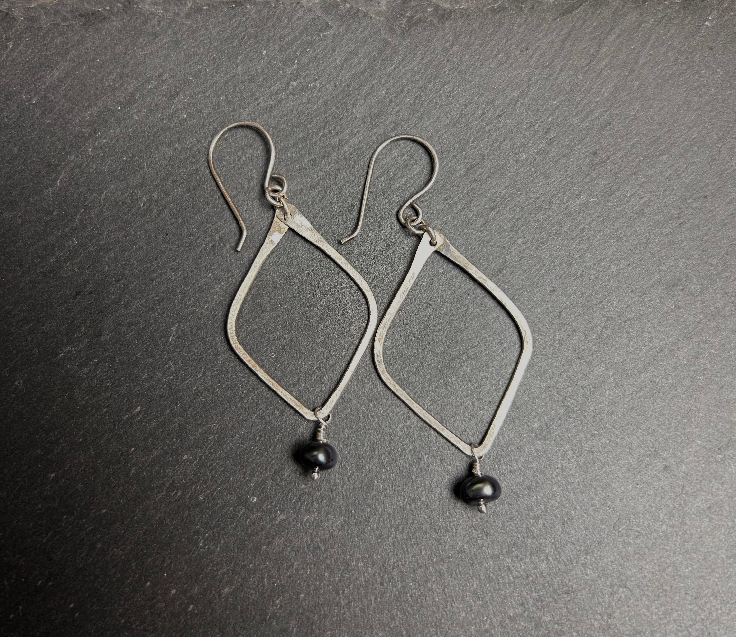 Sterling Silver and Pearl Earrings