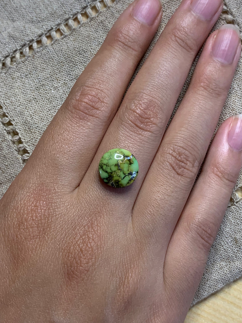 Select a 12mm round turquoise stone - Click to see all options