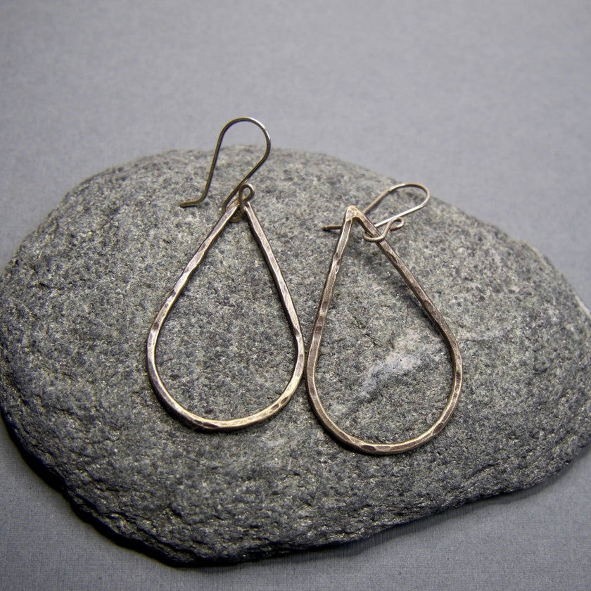 Silver Tear Drop Dangles
