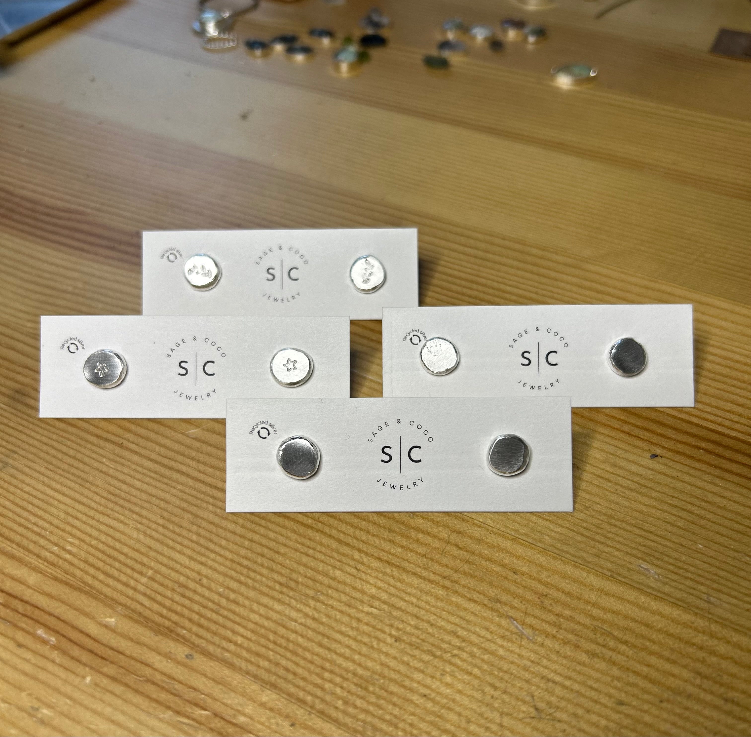 Simple Silver Studs
