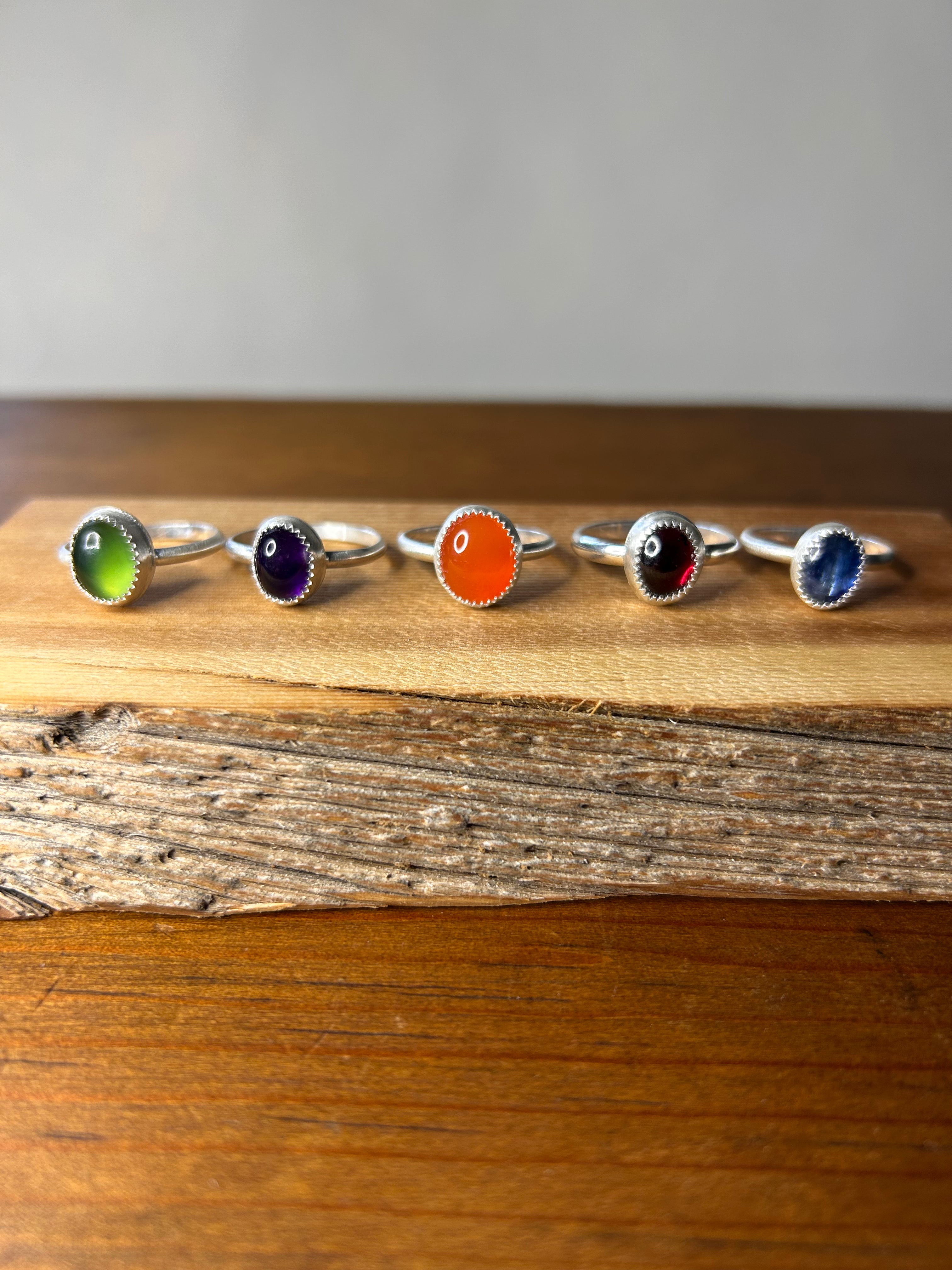 Gemmy Single Stone Rings