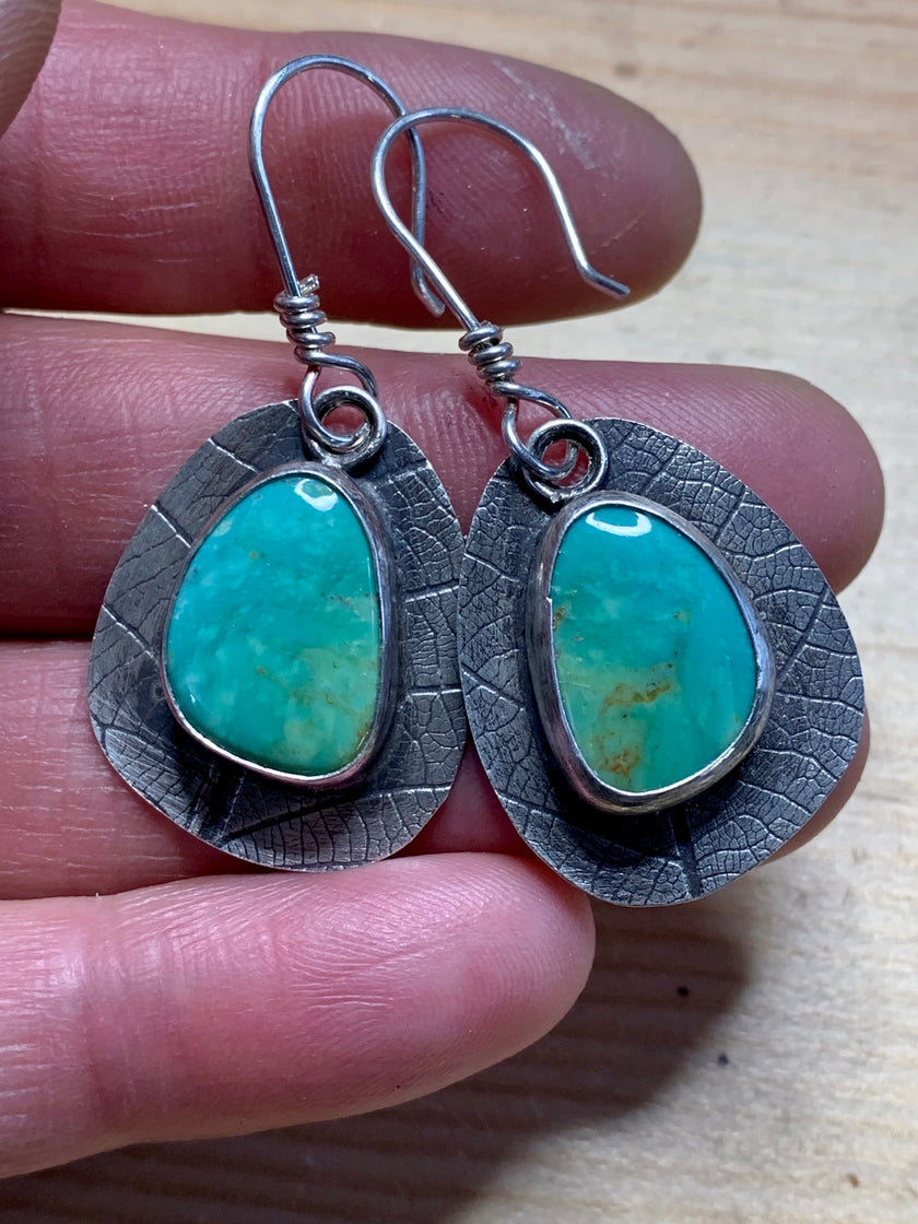 Kingman Turquoise Dangle Earrings