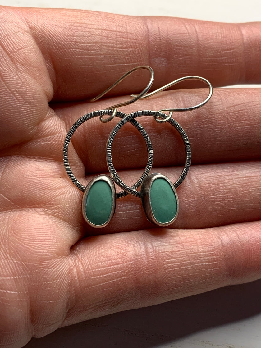 Kingman Turquoise Hoops