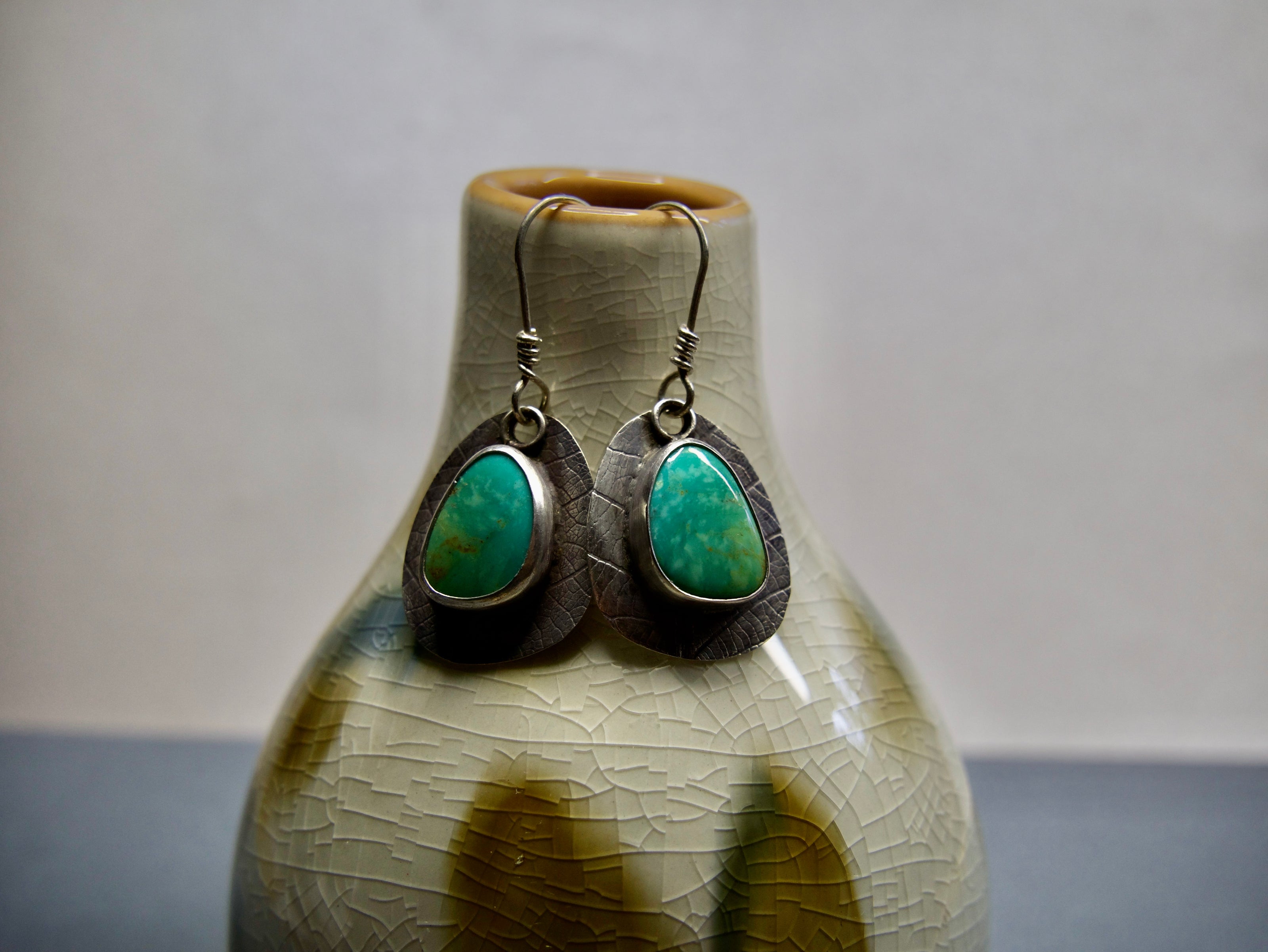 Kingman Turquoise Dangle Earrings