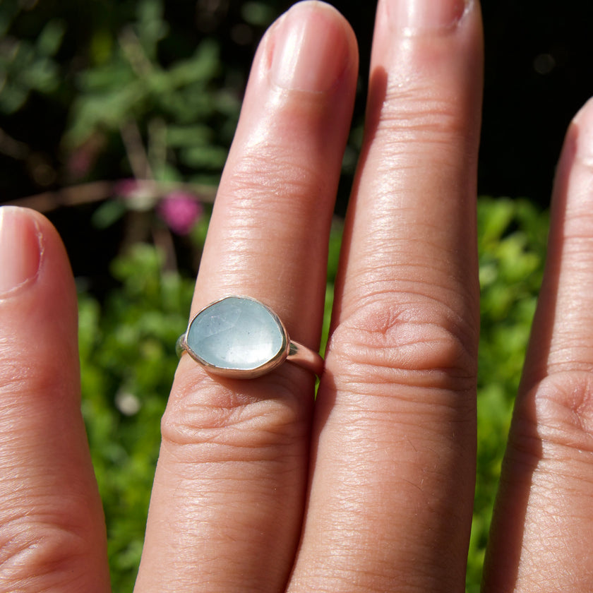 Aquamarine Ring - size 5.5