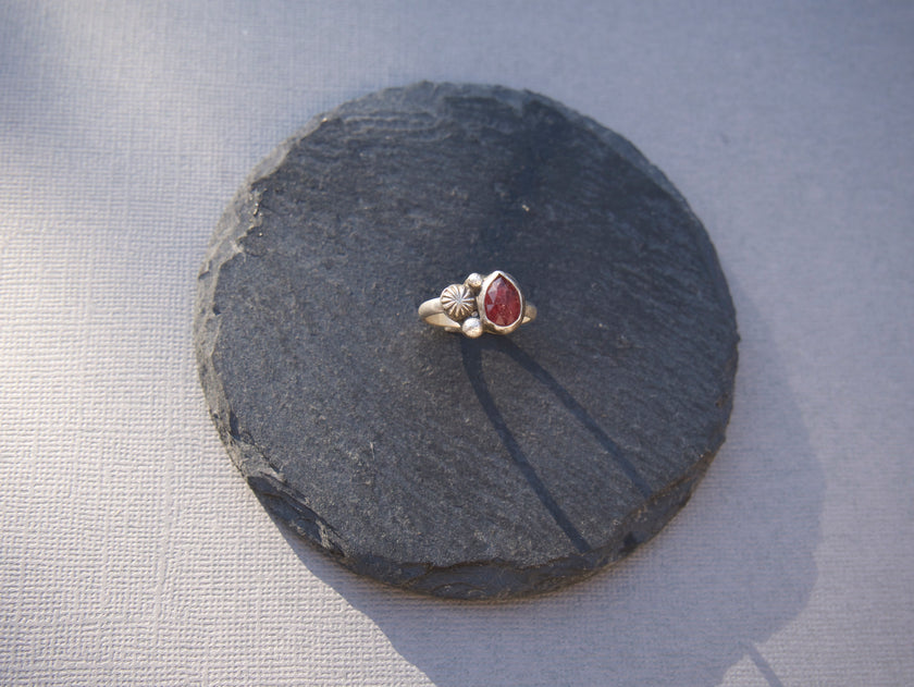 Tourmaline Cluster Ring - size 6.5