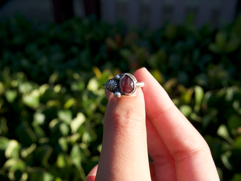 Tourmaline Cluster Ring - size 6.5