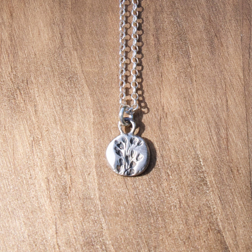 Sterling Silver Floral Pendant