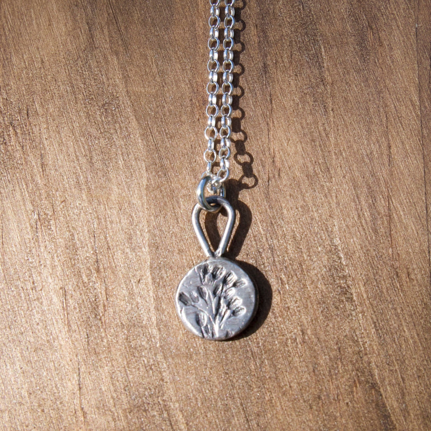 Sterling Silver Floral Pendant #2