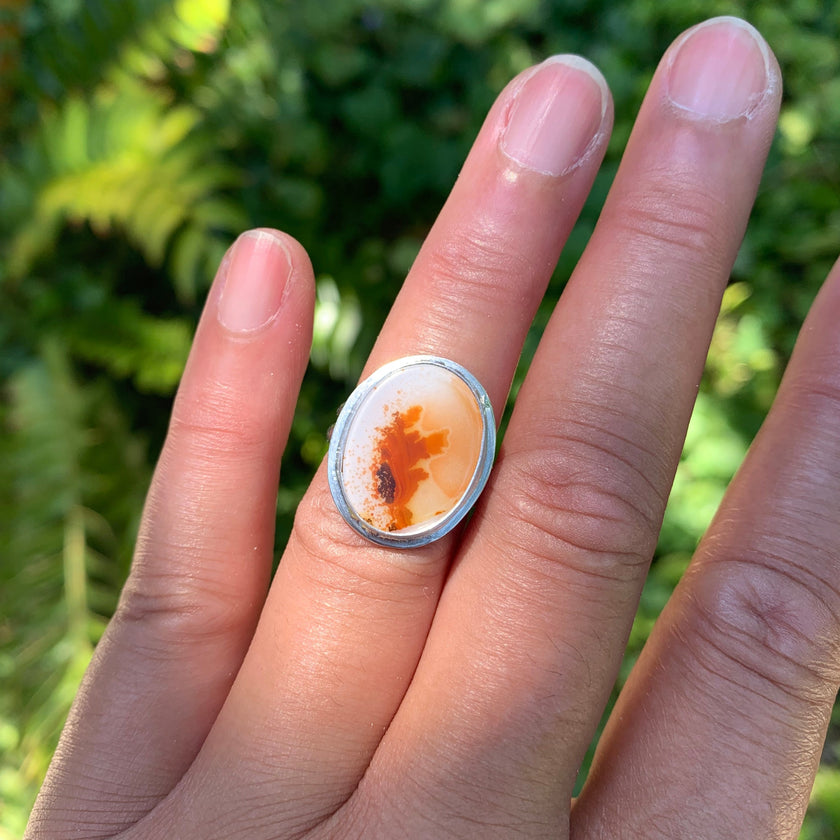 Floral Burst Dendritic Agate - size 6