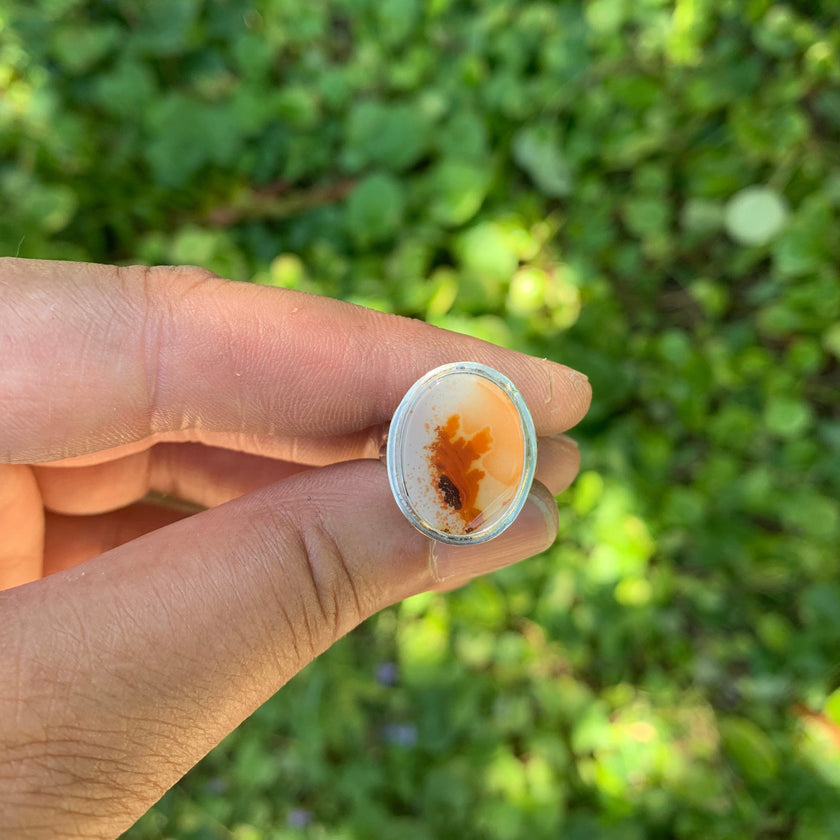 Floral Burst Dendritic Agate - size 6