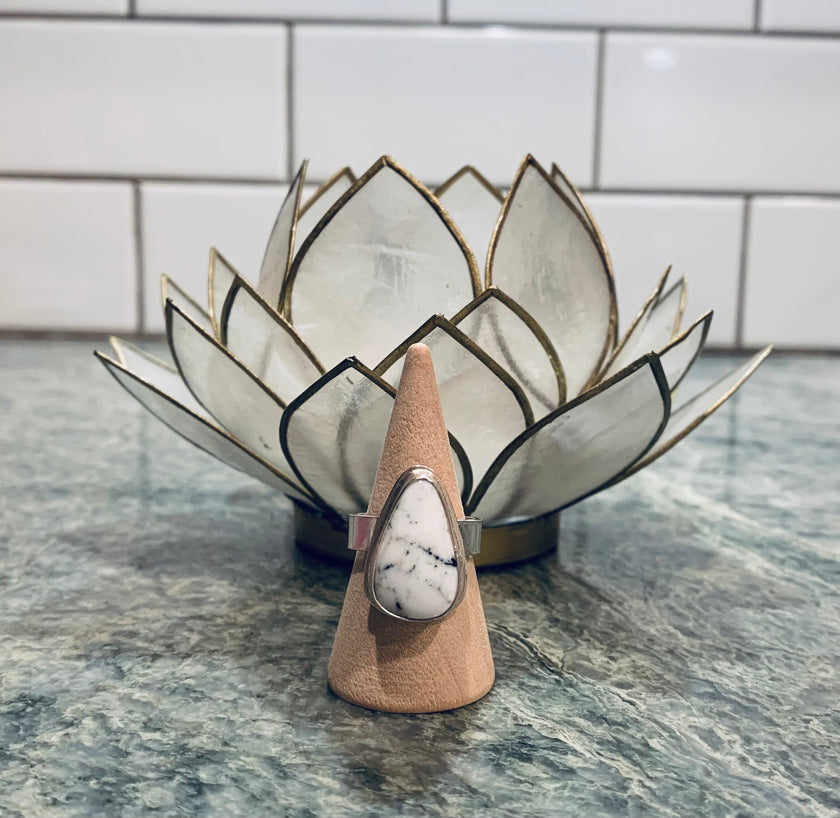 White Buffalo Ring - size 6.25