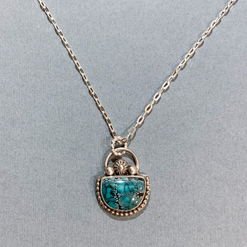 Turquoise and Sterling Silver Necklace