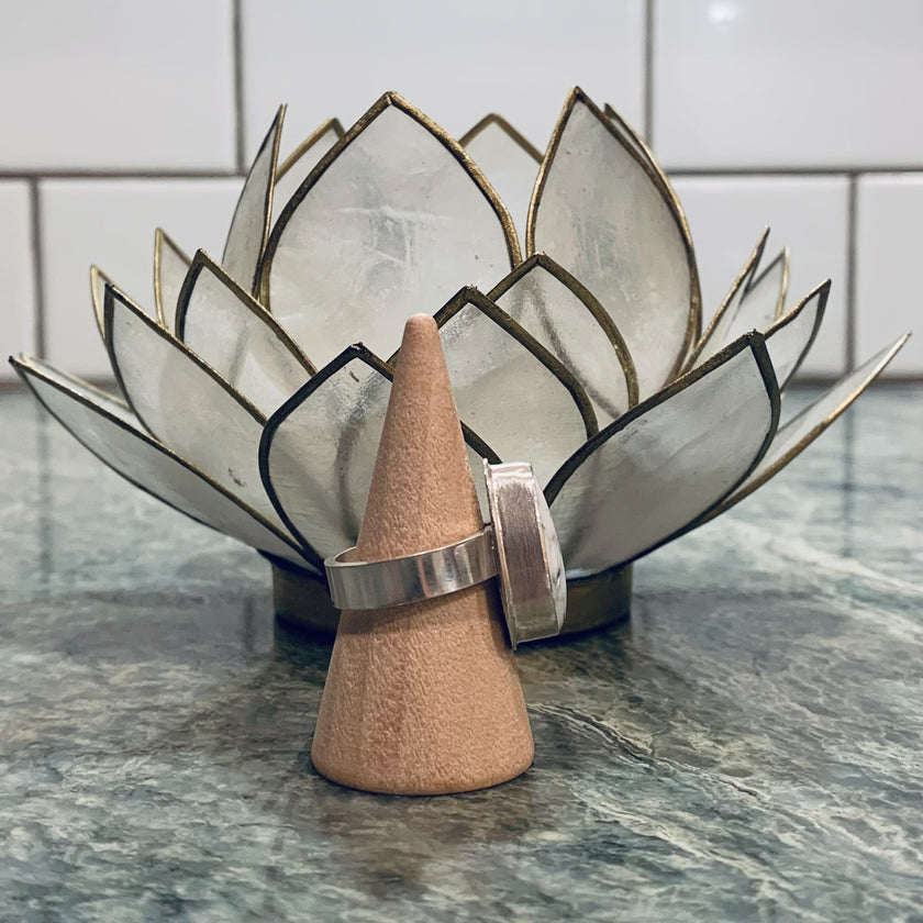 White Buffalo Ring - size 6.25